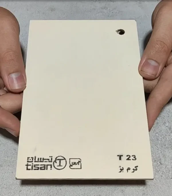 ورق ام‌دی‌اف تیسان گروه پایه طرح کرم بژ کد 23
