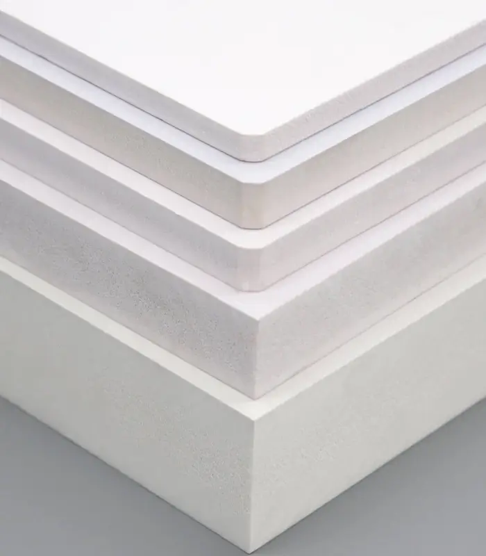 pvc-white ورق فومیزه PVC سفید 12 میل | 244×122 - تصویر 1