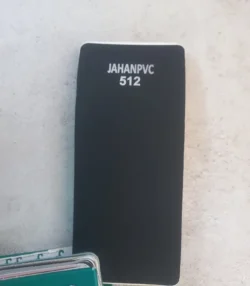 ورق پیویسی فومیزه یکرو روکش طرح مشکی سوپرمات کد 512