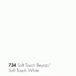 ورق AGT | MDF طرح White کد 734 | سافت تاچ 16 میل